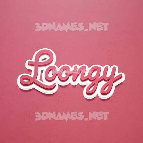 loongy in Red Scribble style - 3D name wallpaper loongy in Red Scribble style - 3D name wallpaper