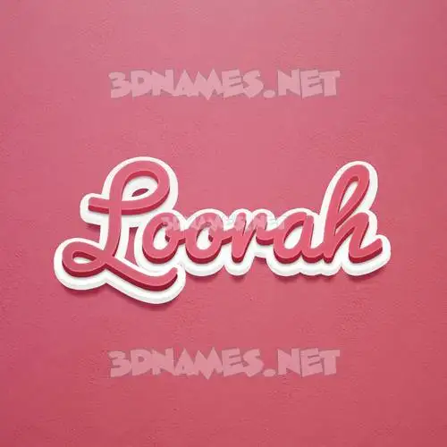 loorah in Red Scribble style - 3D name wallpaper loorah in Red Scribble style - 3D name wallpaper