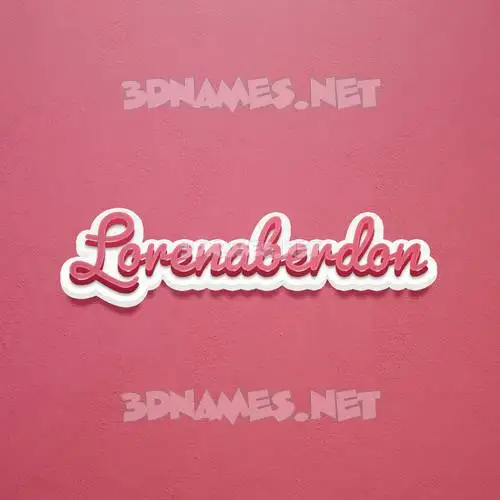 lorenaberdon in Red Scribble style - 3D name wallpaper lorenaberdon in Red Scribble style - 3D name wallpaper