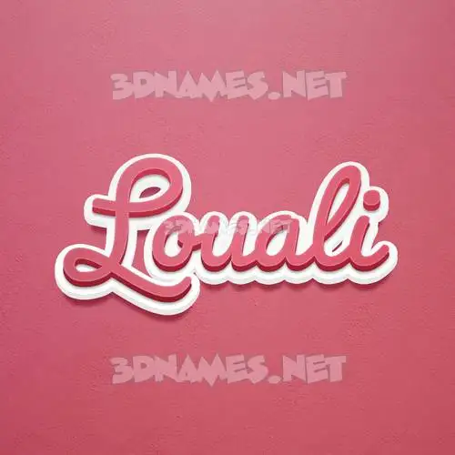 louali in Red Scribble style - 3D name wallpaper louali in Red Scribble style - 3D name wallpaper