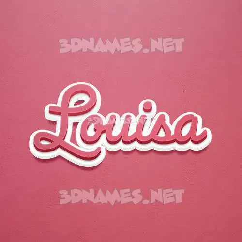 louisa in Red Scribble style - 3D name wallpaper louisa in Red Scribble style - 3D name wallpaper