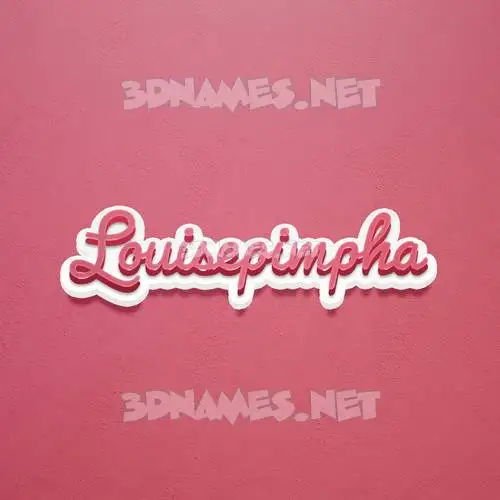 louisepimpha in Red Scribble style - 3D name wallpaper louisepimpha in Red Scribble style - 3D name wallpaper