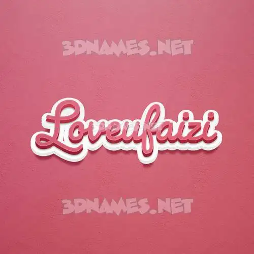 loveufaizi in Red Scribble style - 3D name wallpaper loveufaizi in Red Scribble style - 3D name wallpaper