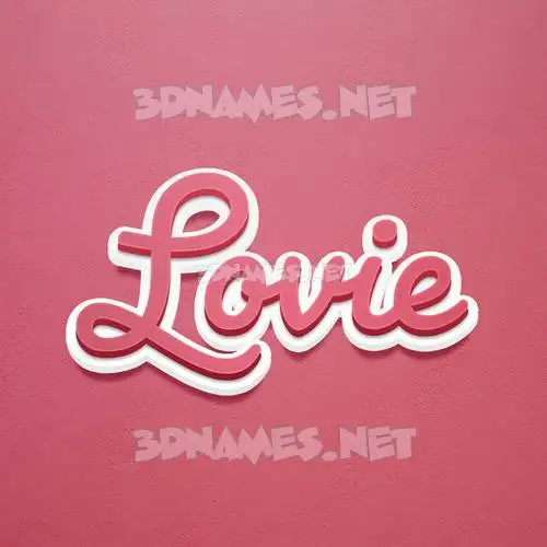 lovie in Red Scribble style - 3D name wallpaper lovie in Red Scribble style - 3D name wallpaper