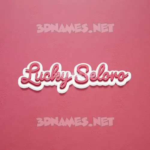 lucky seloro in Red Scribble style - 3D name wallpaper lucky seloro in Red Scribble style - 3D name wallpaper