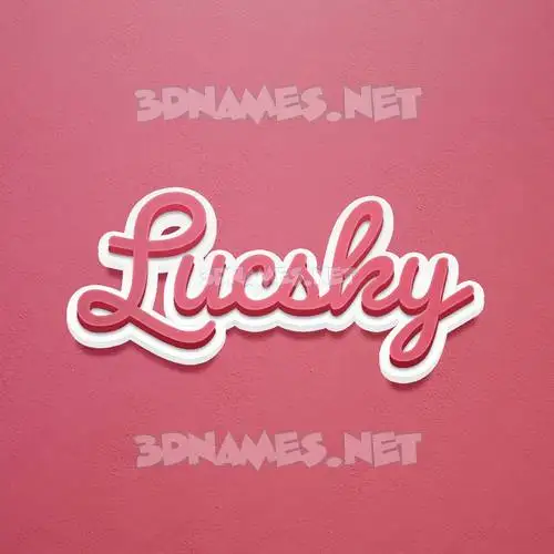 lucsky in Red Scribble style - 3D name wallpaper lucsky in Red Scribble style - 3D name wallpaper