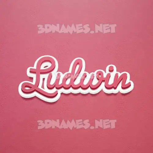 ludwin in Red Scribble style - 3D name wallpaper ludwin in Red Scribble style - 3D name wallpaper