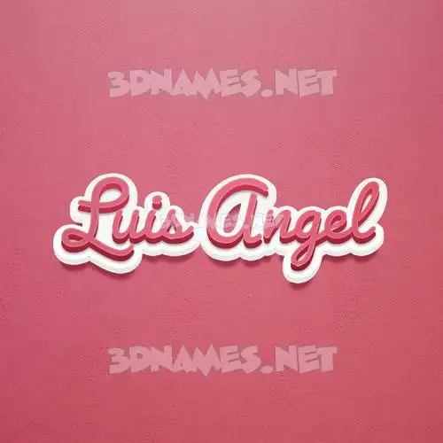 luis angel in Red Scribble style - 3D name wallpaper luis angel in Red Scribble style - 3D name wallpaper