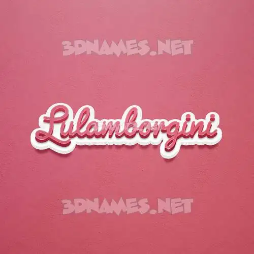 lulamborgini in Red Scribble style - 3D name wallpaper lulamborgini in Red Scribble style - 3D name wallpaper