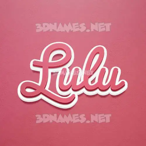 lulu in Red Scribble style - 3D name wallpaper lulu in Red Scribble style - 3D name wallpaper