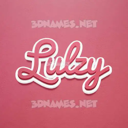 lulzy in Red Scribble style - 3D name wallpaper lulzy in Red Scribble style - 3D name wallpaper