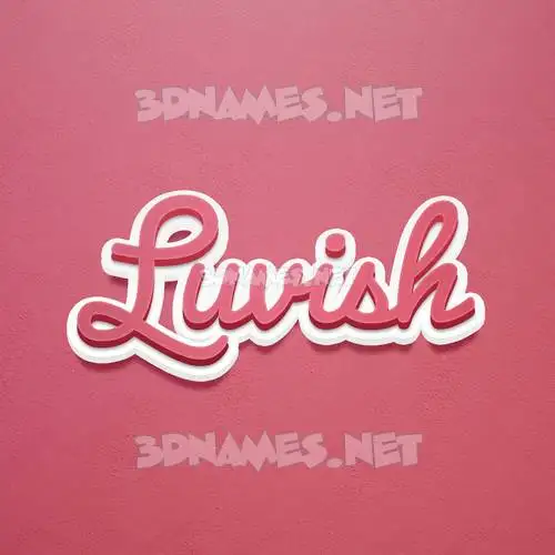 luvish in Red Scribble style - 3D name wallpaper luvish in Red Scribble style - 3D name wallpaper