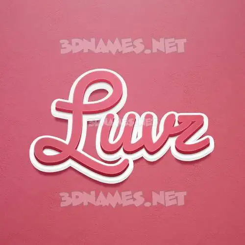 luvz in Red Scribble style - 3D name wallpaper luvz in Red Scribble style - 3D name wallpaper