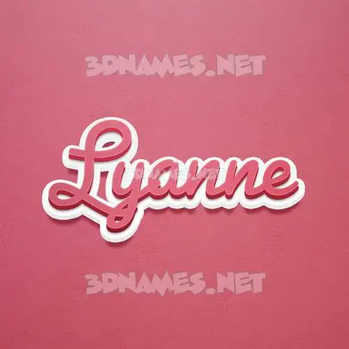lyanne in Red Scribble style - 3D name wallpaper lyanne in Red Scribble style - 3D name wallpaper
