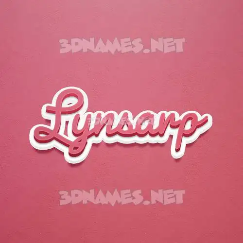lynsarp in Red Scribble style - 3D name wallpaper lynsarp in Red Scribble style - 3D name wallpaper