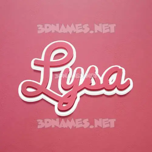 lysa in Red Scribble style - 3D name wallpaper lysa in Red Scribble style - 3D name wallpaper