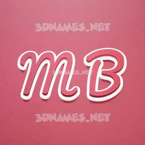 m b in Red Scribble style - 3D name wallpaper m b in Red Scribble style - 3D name wallpaper