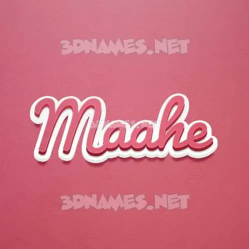 maahe in Red Scribble style - 3D name wallpaper maahe in Red Scribble style - 3D name wallpaper
