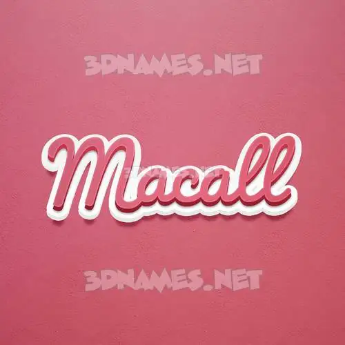 macall in Red Scribble style - 3D name wallpaper macall in Red Scribble style - 3D name wallpaper