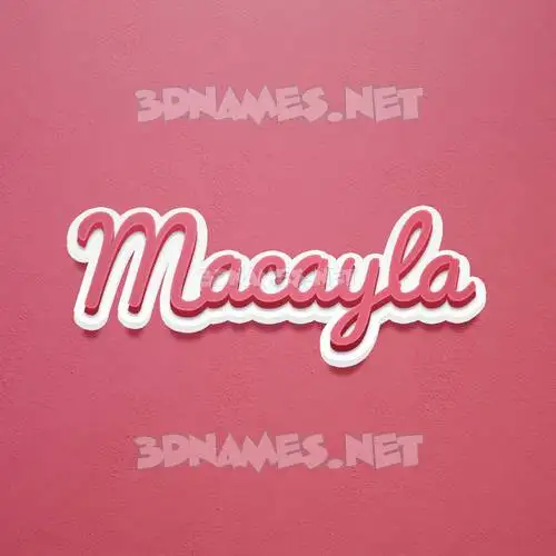 macayla in Red Scribble style - 3D name wallpaper macayla in Red Scribble style - 3D name wallpaper