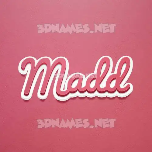 madd in Red Scribble style - 3D name wallpaper madd in Red Scribble style - 3D name wallpaper