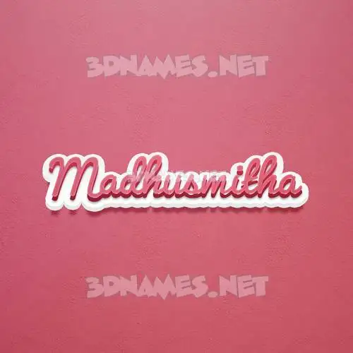 madhusmitha in Red Scribble style - 3D name wallpaper madhusmitha in Red Scribble style - 3D name wallpaper