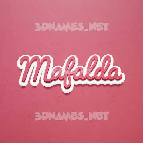 mafalda in Red Scribble style - 3D name wallpaper mafalda in Red Scribble style - 3D name wallpaper