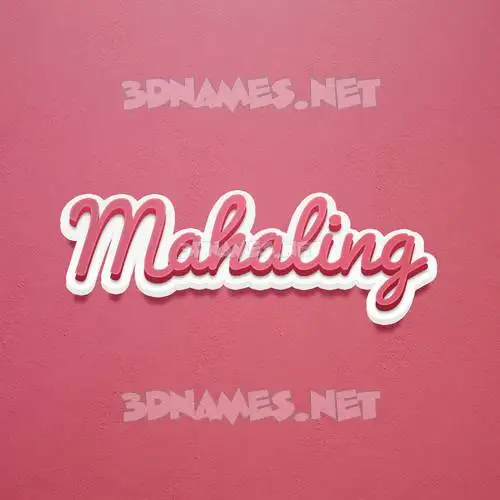 mahaling in Red Scribble style - 3D name wallpaper mahaling in Red Scribble style - 3D name wallpaper