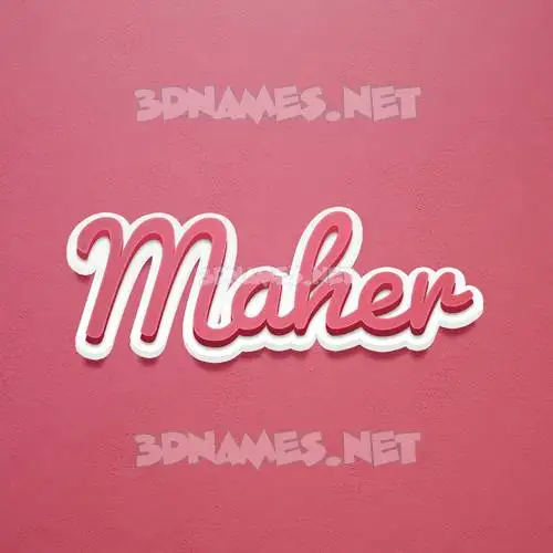 maher in Red Scribble style - 3D name wallpaper maher in Red Scribble style - 3D name wallpaper