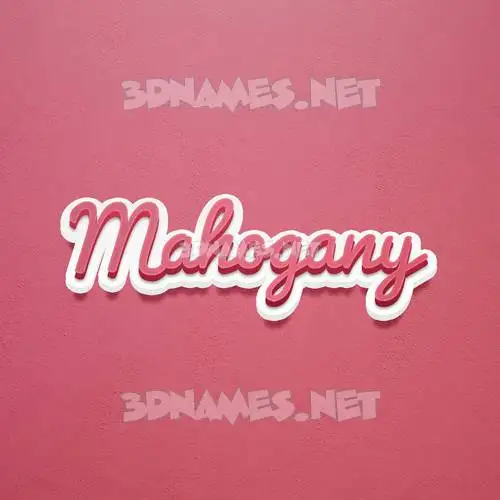 mahogany in Red Scribble style - 3D name wallpaper mahogany in Red Scribble style - 3D name wallpaper
