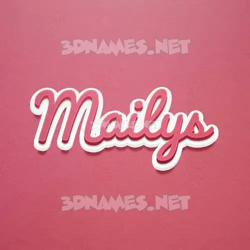 mailys in Red Scribble style - 3D name wallpaper mailys in Red Scribble style - 3D name wallpaper