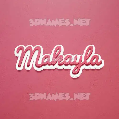 makayla in Red Scribble style - 3D name wallpaper makayla in Red Scribble style - 3D name wallpaper
