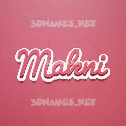 makni in Red Scribble style - 3D name wallpaper makni in Red Scribble style - 3D name wallpaper