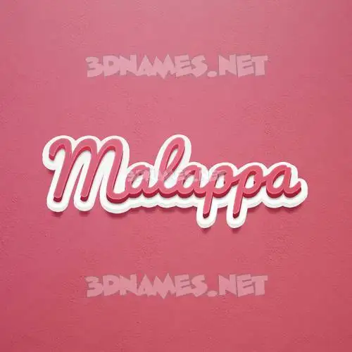 malappa in Red Scribble style - 3D name wallpaper malappa in Red Scribble style - 3D name wallpaper