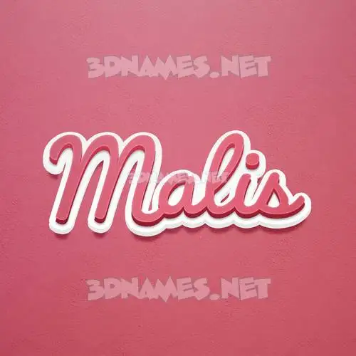 malis in Red Scribble style - 3D name wallpaper malis in Red Scribble style - 3D name wallpaper
