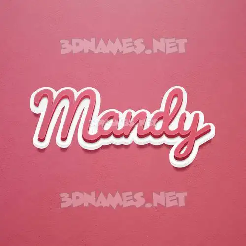 mandy in Red Scribble style - 3D name wallpaper mandy in Red Scribble style - 3D name wallpaper