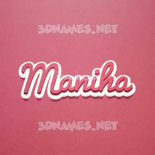 maniha in Red Scribble style - 3D name wallpaper maniha in Red Scribble style - 3D name wallpaper