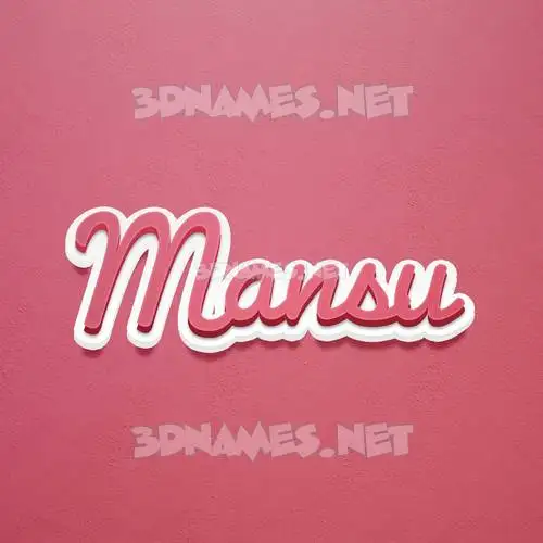 mansu in Red Scribble style - 3D name wallpaper mansu in Red Scribble style - 3D name wallpaper