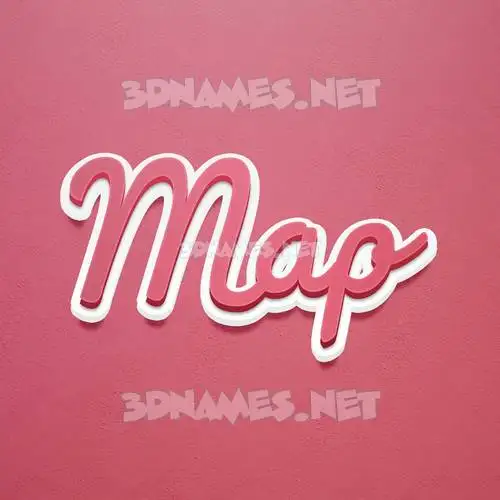 map in Red Scribble style - 3D name wallpaper map in Red Scribble style - 3D name wallpaper