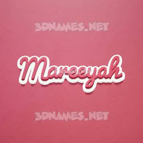 mareeyah in Red Scribble style - 3D name wallpaper mareeyah in Red Scribble style - 3D name wallpaper