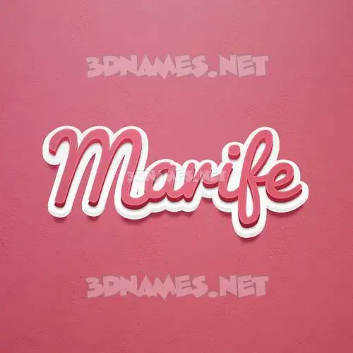 marife in Red Scribble style - 3D name wallpaper marife in Red Scribble style - 3D name wallpaper