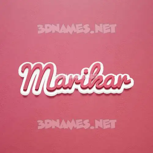 marikar in Red Scribble style - 3D name wallpaper marikar in Red Scribble style - 3D name wallpaper
