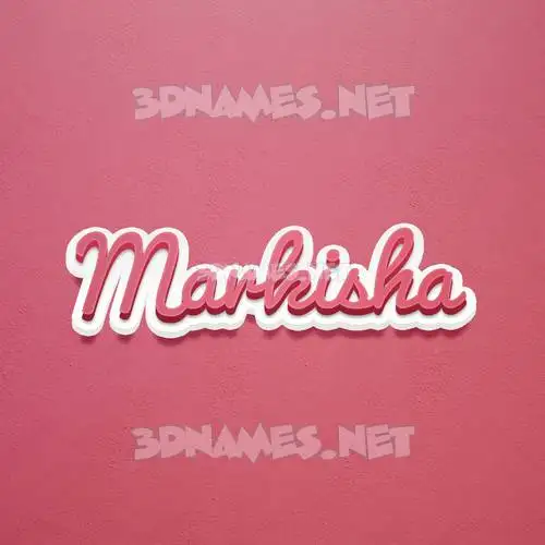 markisha in Red Scribble style - 3D name wallpaper markisha in Red Scribble style - 3D name wallpaper