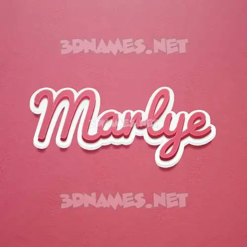 marlye in Red Scribble style - 3D name wallpaper marlye in Red Scribble style - 3D name wallpaper