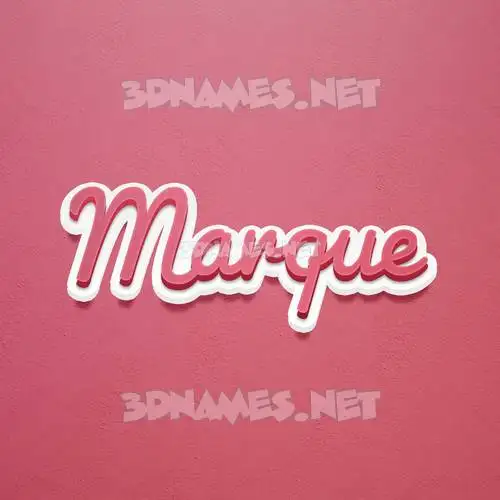marque in Red Scribble style - 3D name wallpaper marque in Red Scribble style - 3D name wallpaper