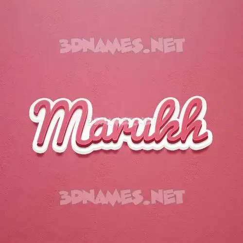 marukh in Red Scribble style - 3D name wallpaper marukh in Red Scribble style - 3D name wallpaper