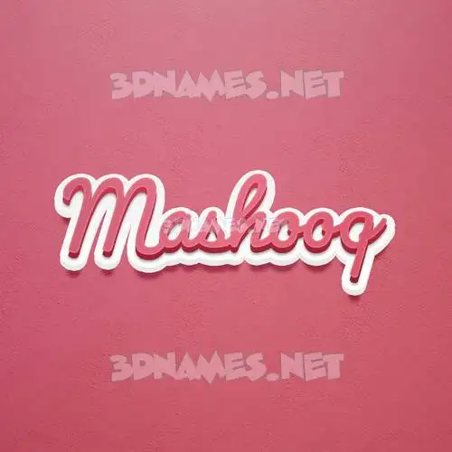 mashooq in Red Scribble style - 3D name wallpaper mashooq in Red Scribble style - 3D name wallpaper