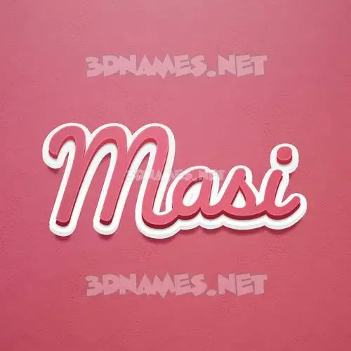 masi in Red Scribble style - 3D name wallpaper masi in Red Scribble style - 3D name wallpaper