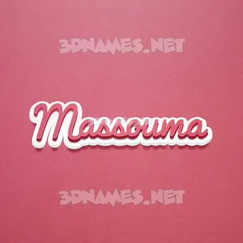massouma in Red Scribble style - 3D name wallpaper massouma in Red Scribble style - 3D name wallpaper