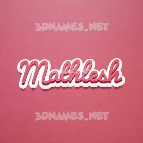 mathlesh in Red Scribble style - 3D name wallpaper mathlesh in Red Scribble style - 3D name wallpaper